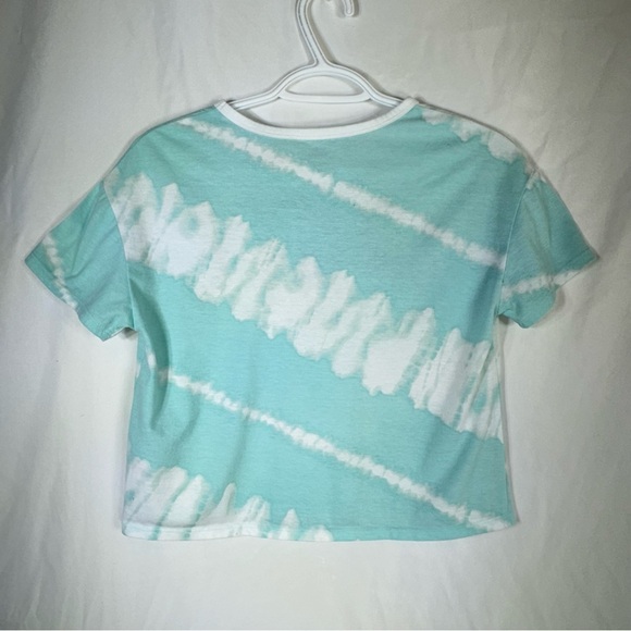 Justice Girl’s Boxy Cropped Tie-Dye Ringer Tee - Picture 3 of 6